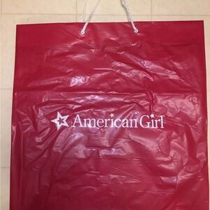 American Girl Plastic Shopping Bags Size XL Lot of 5
